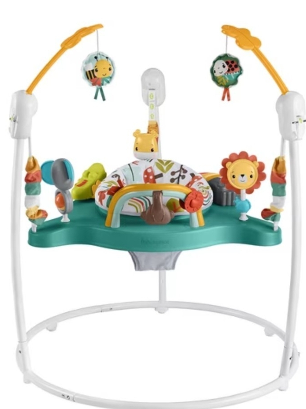 Fisher-Price Teal and Yellow Activity Jumper with Animal Toys
